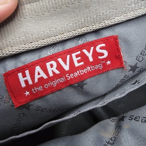 Harveys | Y2K tan beige woven seat belt strap mini shoulder bag purse - Picture 11 of 13